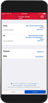Bank Of America Mobile Banking Bank Of America App Bank Account Balance Mobile Banking