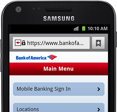 Bank of America Small Business App & Mobile Banking Website